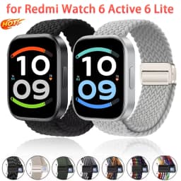 Magnetic Braided Nylon Loop Band for Xiaomi Redmi Watch 6 Active 6 Lite 6 5 4 Strap Sports Bracelet Mi Band 10 Pro 9 Pro 8 Pro