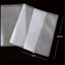 1/5/10PCS Women Men Credit Card Case ID Business Card Holder Bag Protection Document Id Badge Transparent Card Cover Holder PVC