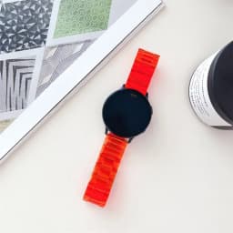Transparent strap for Samsung Galaxy watch 7/6/5/pro/4/classic/Active 2 20mm/22mm Glacier link bracelet huawei gt 2-3-pro-4 band