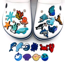 Shoe Charms animal sea wave shark Salamander tortoise Pins PVC DIY Sandals Accessories for Clogs Kids Party Favors X-mas Gifts