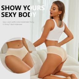 Finetoo 3pcs Women Cotton Panties Soft Underwear Sexy Low Rise Briefs Girls Breathable Soft Lignerie Female Solid Color Panties