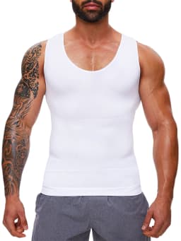 Men Body Shaper Slimming Compression Vest Undershirt Sexy Waist Trainer Tank Top Belly Control Workout Weight Loss Shapewear