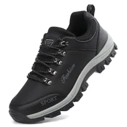 Men outdoor hiking shoes mountaineering sports shoes lace-up hiking outdoor comfortable non-slip thick-soled mountain shoes 46