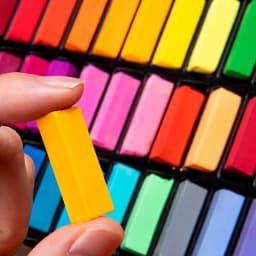 MUNGYO 64 Colors Non Toxic Square Chalk Soft Oil Pastel Square Mini Pastel Sticks Set Art Painting Stationery MPS Korea