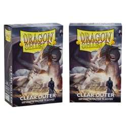 100ct Clear Outer Dragon Shield Card Sleeves Matte Clear TCG Standard Size Sleeve TCG Card Protector MGT/PTCG/FAB Covers