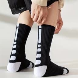 3Pairs Men Cotton Middle Tube Socks Soft Shock-Absorbing Breathable Sports Sock Comfortable High Quality Fashion Casual Male Sox