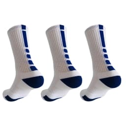 3Pairs Men Cotton Middle Tube Socks Soft Shock-Absorbing Breathable Sports Sock Comfortable High Quality Fashion Casual Male Sox