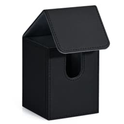 Card Deck Box, Card Storage Box Holds 100+ Single Sleeved Cards, PU Leather Magnetic Closure for Magic Cards TCG Cards