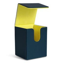 Card Deck Box, Card Storage Box Holds 100+ Single Sleeved Cards, PU Leather Magnetic Closure for Magic Cards TCG Cards