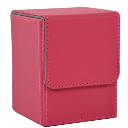 Card Deck Box, Card Storage Box Holds 100+ Single Sleeved Cards, PU Leather Magnetic Closure for Magic Cards TCG Cards