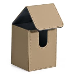 Card Deck Box, Card Storage Box Holds 100+ Single Sleeved Cards, PU Leather Magnetic Closure for Magic Cards TCG Cards