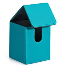 Card Deck Box, Card Storage Box Holds 100+ Single Sleeved Cards, PU Leather Magnetic Closure for Magic Cards TCG Cards