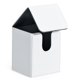 Card Deck Box, Card Storage Box Holds 100+ Single Sleeved Cards, PU Leather Magnetic Closure for Magic Cards TCG Cards