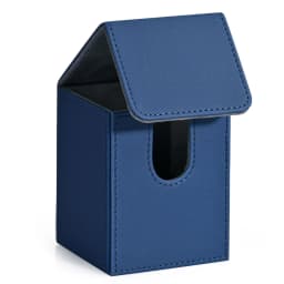 Card Deck Box, Card Storage Box Holds 100+ Single Sleeved Cards, PU Leather Magnetic Closure for Magic Cards TCG Cards
