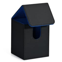 Card Deck Box, Card Storage Box Holds 100+ Single Sleeved Cards, PU Leather Magnetic Closure for Magic Cards TCG Cards