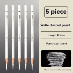 Professional Drawing Sketching Pencils 1/3/4/5/8PCS Sets White/Brown Hand-Painted Art Carbon Pen for Beginners Artists Supplies