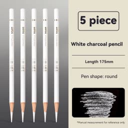 Professional Drawing Sketching Pencils 1/3/4/5/8PCS Sets White/Brown Hand-Painted Art Carbon Pen for Beginners Artists Supplies