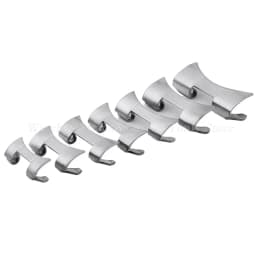 2PCS Stainless Steel Band Connectors for Seiko for Oyster Curved End Link Strap Adapter 12/14/16/18/19/20/22mm/24mm Accessories