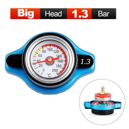 For Motorcycles Car Racing Radiator Cap Tank Cover Head Thermometer Water Temperature Gauge 0.9 1.1 1.3 1.8Bar with Utility Safe
