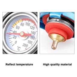 For Motorcycles Car Racing Radiator Cap Tank Cover Head Thermometer Water Temperature Gauge 0.9 1.1 1.3 1.8Bar with Utility Safe