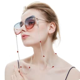 Sunglasses Masking Chains Mask Chains Cherry Eyeglasses Chain For Women Retro Metal Sunglasses Lanyards Eyewear Cord Holder