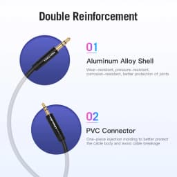 Vention 2.5mm to 3.5mm Audio Cable Aux Adapter Jack 3.5 to 2.5 Male Cable For Headphones Speaker SmartPhone Car Connector Cord