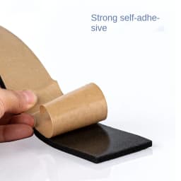 Rubber Self Adhesive Sponge Seal Strip Width10-30mm Thick 2-20mm Single Sided Adhesive EVA Black Foam Anti-collision Seal Gasket