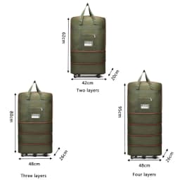 Folding Travel Bag, Luggage Compartment, Swivel Wheel Storage Box, Large Capacity Telescopic Luggage Bag, Overnight Bag