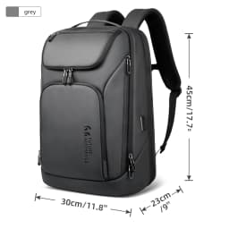 HK New Arrival Spacious Travel Backpack 17.3 inch Laptop Backpack For Men Big Capacity Waterproof Commuting Rucksacks With USB