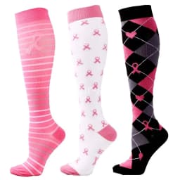 3Pairs Compression Socks Women Men Knee Stocking 20-30mmHg Edema Diabetes Varicose Veins Nurse Compression Socks Running Sock