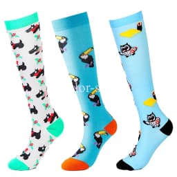 3Pairs Compression Socks Women Men Knee Stocking 20-30mmHg Edema Diabetes Varicose Veins Nurse Compression Socks Running Sock
