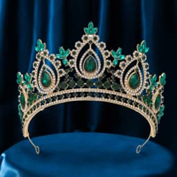 Luxury High Royal Queen Wedding Crown for Women Silver colors Crystal Banquet Tiaras Party Costume Hair Jewelry Accessories