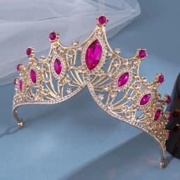 1pc bride rhinestone crown tiara baroque luxury atmosphere alloy crown party princess dress accessories
