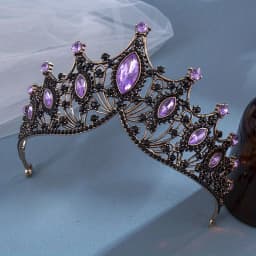 1pc bride rhinestone crown tiara baroque luxury atmosphere alloy crown party princess dress accessories