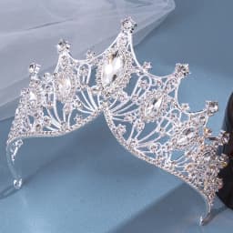 1pc bride rhinestone crown tiara baroque luxury atmosphere alloy crown party princess dress accessories