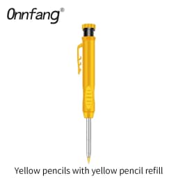 2.8mm Solid Carpenter Marking Pencil Mechanical Pencil Carpenter Scriber with Sharpener for Woodworking Tools Stationery Supply