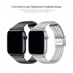 Link Bracelet for apple watch 8 7 45mm 41mm SE 6 5 4 44mm 40mm band Stainless Steel strap iwatch ultra 49mm 3 42mm 38mm bands