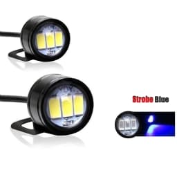 2pcs LED Strobe Motorcycle Light Headlight Fog Lamp High Power 12V Motor Accessories Flashing Eagle Eye Lamp Driving Light