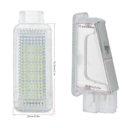 2pcs Xenon White LED Courtesy Under Door Footwell Light Trunk Lamp for Audi A4 A6 VW Touareg Tiguan Passat Skoda Octavia Superb
