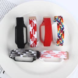 Magnetic Braided Strap+Case for Xiaomi Smart Mi Band 9 8 Active Accessories Sport Nyon Loop Bracelet+Cover Correa Redmi Band 3 2