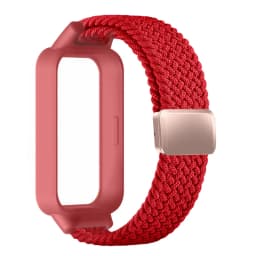 Magnetic Braided Strap+Case for Xiaomi Smart Mi Band 9 8 Active Accessories Sport Nyon Loop Bracelet+Cover Correa Redmi Band 3 2
