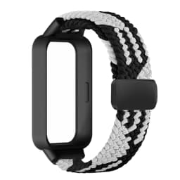 Magnetic Braided Strap+Case for Xiaomi Smart Mi Band 9 8 Active Accessories Sport Nyon Loop Bracelet+Cover Correa Redmi Band 3 2