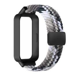 Magnetic Braided Strap+Case for Xiaomi Smart Mi Band 9 8 Active Accessories Sport Nyon Loop Bracelet+Cover Correa Redmi Band 3 2