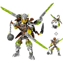 New Bionicle Creature Master of the Golden Mask Building Blocks Fire Uniter Tahu Combined Robot Mech Bricks Toys For Boys Gifts