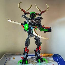 New Bionicle Creature Master of the Golden Mask Building Blocks Fire Uniter Tahu Combined Robot Mech Bricks Toys For Boys Gifts