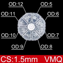 Boxed nitrile silicone rubber O-ring repair kit faucet sealing valve waterproof machine oil-resistant gasket combination kit-.-