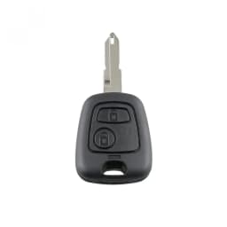 2 Buttons Car Remote Key Shell Car Key Case key replacement with 206 Blade and 2 Micro Switches Fit for Peugeot 106 206 306 406