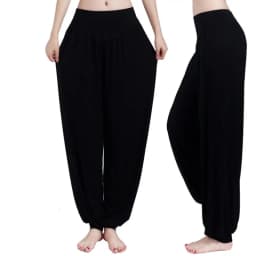 Dance Pants Women's Modal Loose Feet Dancing Wide-Legged Leotards Latin Yoga Practice Long Trousers Soft Modal Home Pants N24