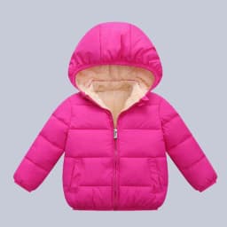 Winter Baby Kids Fleece Jacket For Children Cartoon Coats Autumn Boys Warm Hooded Down Jackets Girls Plush Warm Outerwear