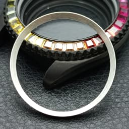 Mod Watch Copper Chapter Ring with NH35 Case Replacement Hard Plastic/Polished Inner Ring Size 30.3 * 27.3mm Watch Accessories